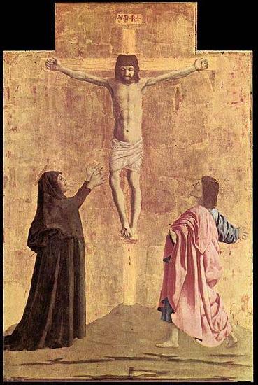 Piero della Francesca Polyptych of the Misericordia: Crucifixion China oil painting art
